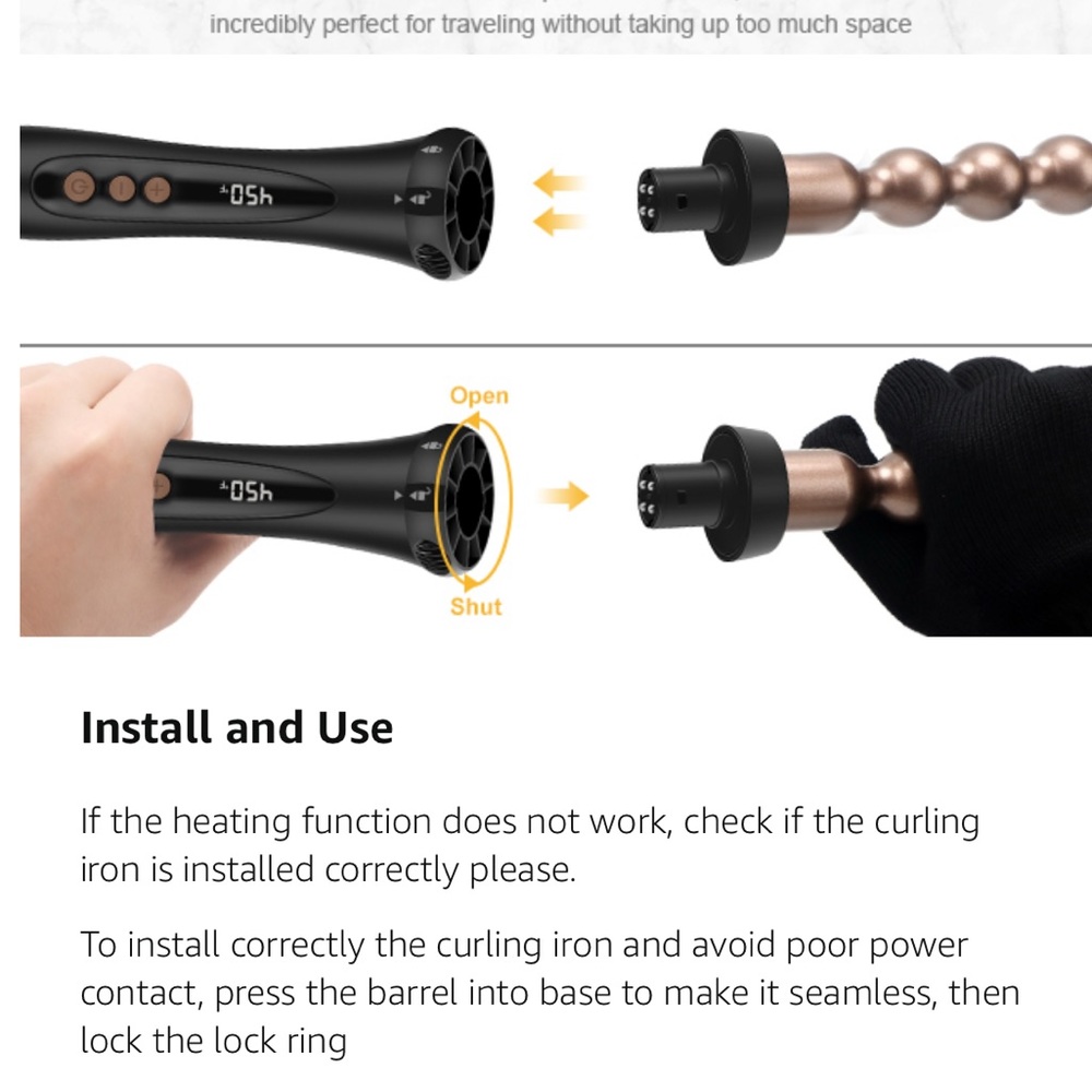 Prizm 5-in-1 Curling Iron Wand Set - Picture 9 of 12